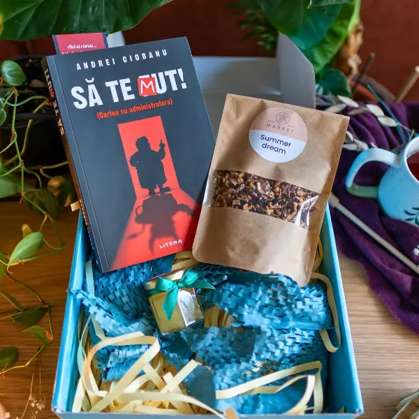 Imagine cu cutia cadou Sa te mut de Andrei Ciobanu