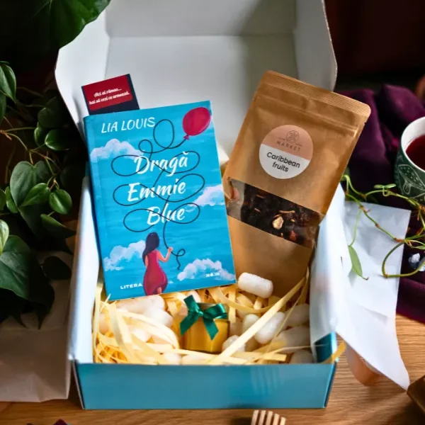 Imagine cu cutia cadou Draga Emmie Blue